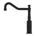YORK KITCHEN MIXER HOOK SPOUT WITH METAL LEVER MATTE BLACK