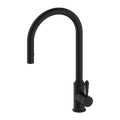 YORK PULL OUT SINK MIXER WITH VEGIE SPRAY FUNCTION WITH METAL LEVER MATTE BLACK