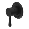 YORK SHOWER MIXER WITH METAL LEVER MATTE BLACK