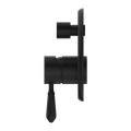 YORK SHOWER MIXER WITH DIVERTOR WITH METAL LEVER MATTE BLACK