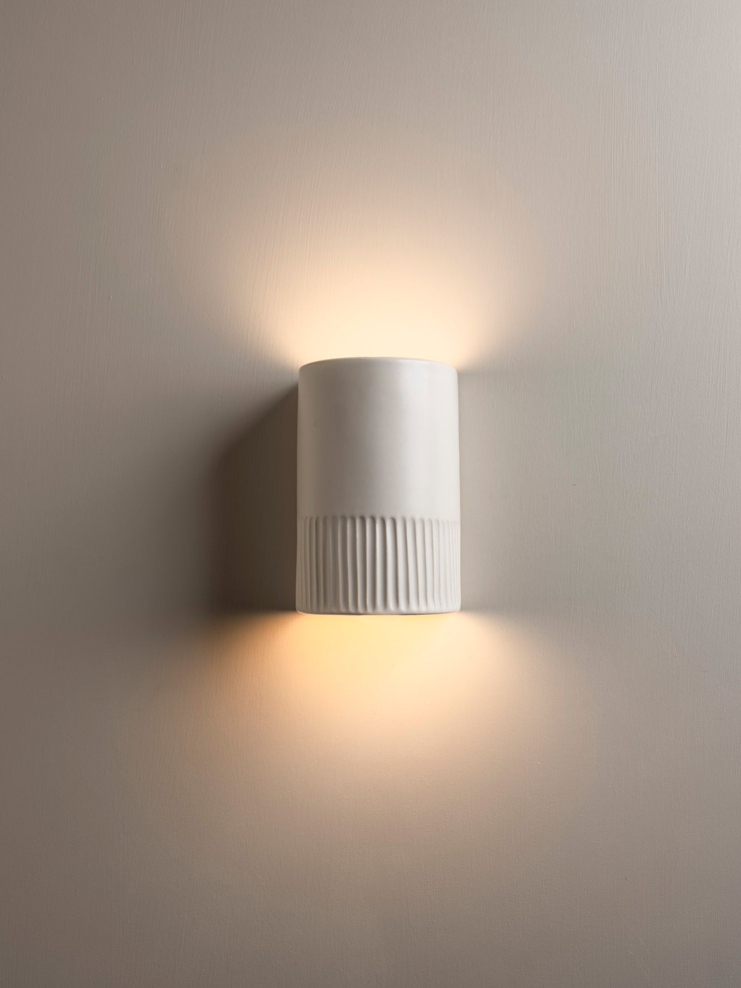 We Ponder Day Short Exterior Ceramic Wall Light