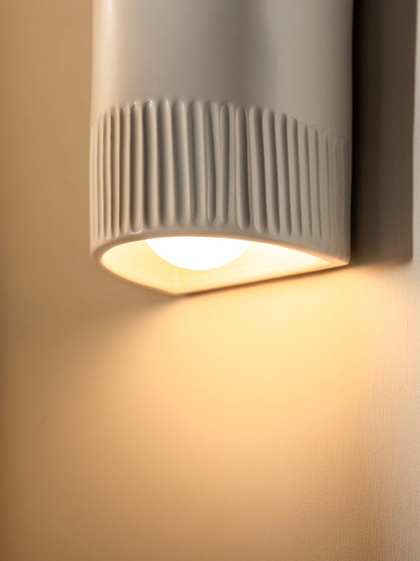 We Ponder Day Short Exterior Ceramic Wall Light