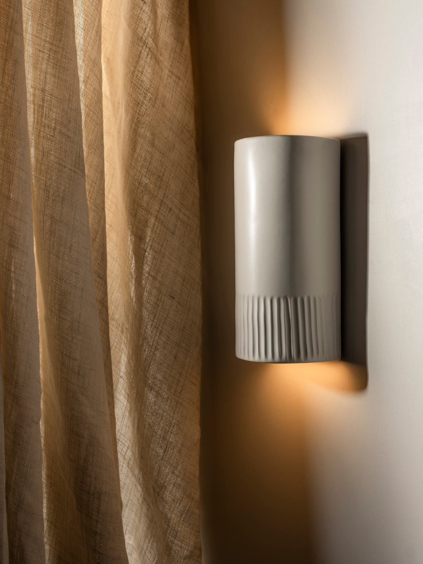 We Ponder Day Tall Interior Ceramic Wall Light