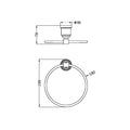 Nero York Towel Ring Matte Black