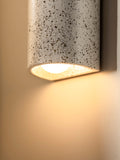 We Ponder Dusk Short Exterior Ceramic Wall Light