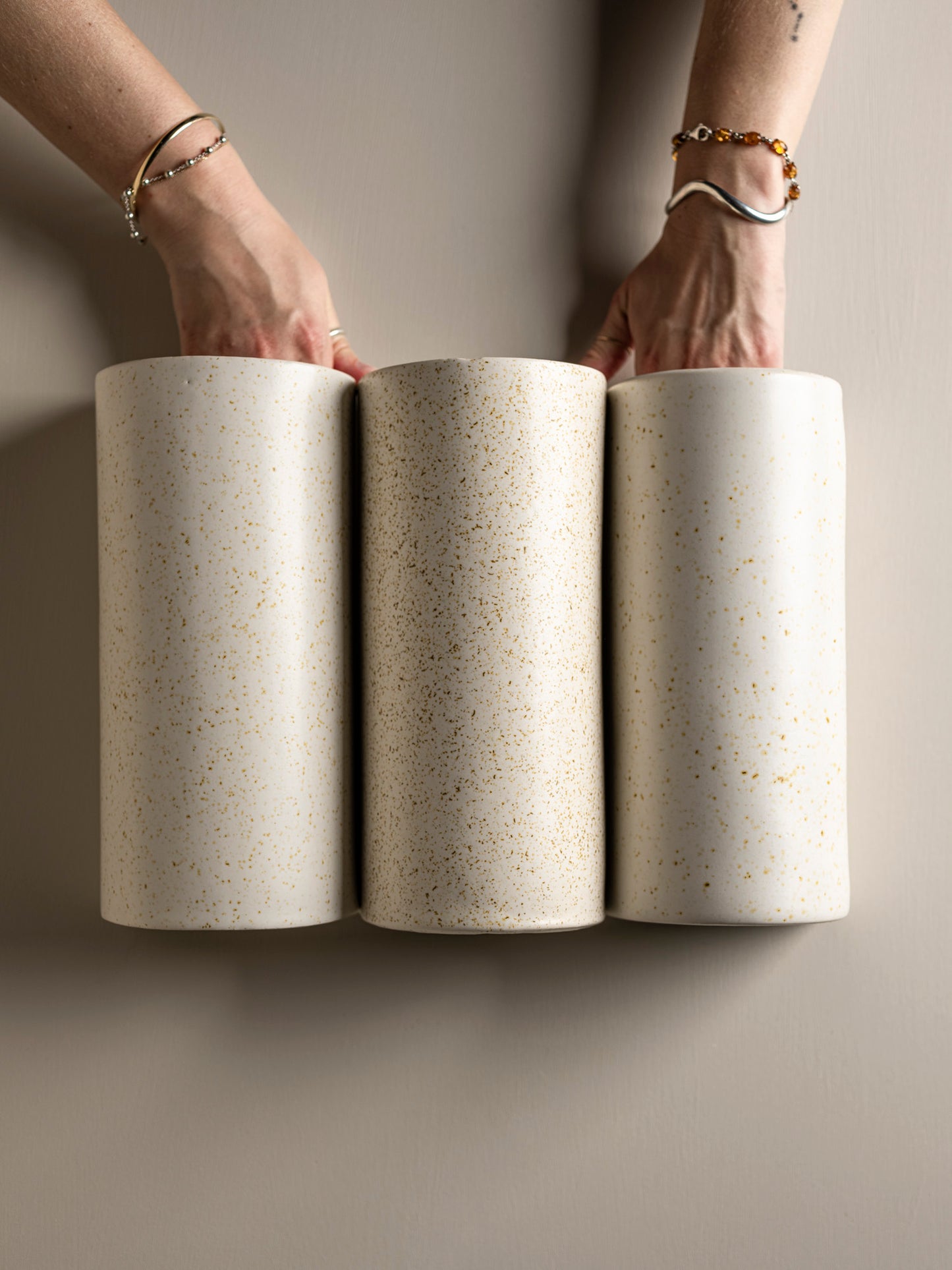Freckles Tall Interior Ceramic Wall Light