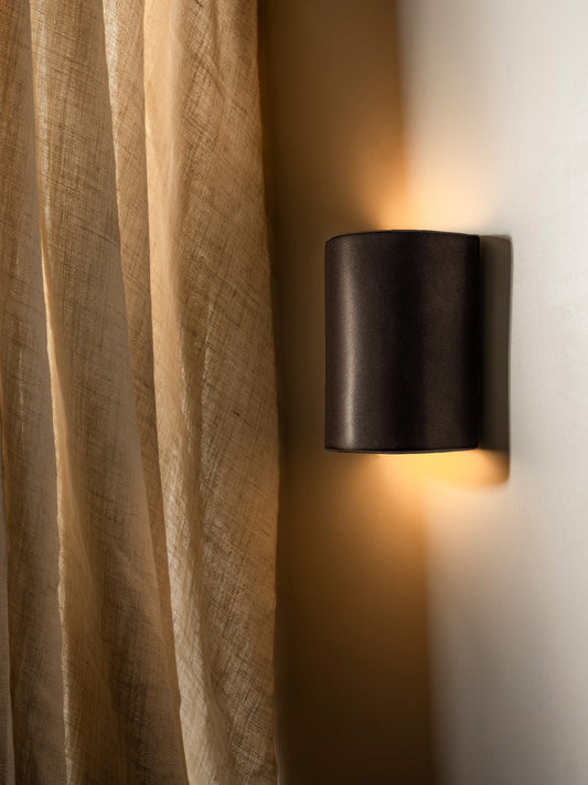 We Ponder Slate Short Exterior Ceramic Wall Light