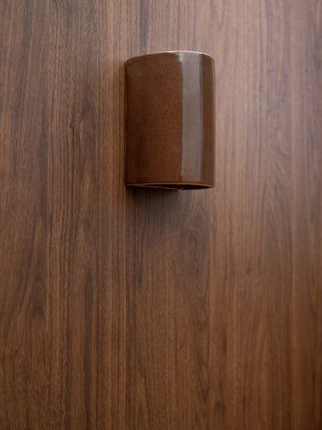WE PONDER DAWN SHORT EXTERIOR CHOCCY MILK CERAMIC WALL LIGHT