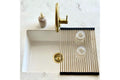 Roll-Up Sink Drainer 43 x 32 - Brushed Brass
