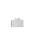 Kliff Modern Wall Hung PVC Cabinet Matte White