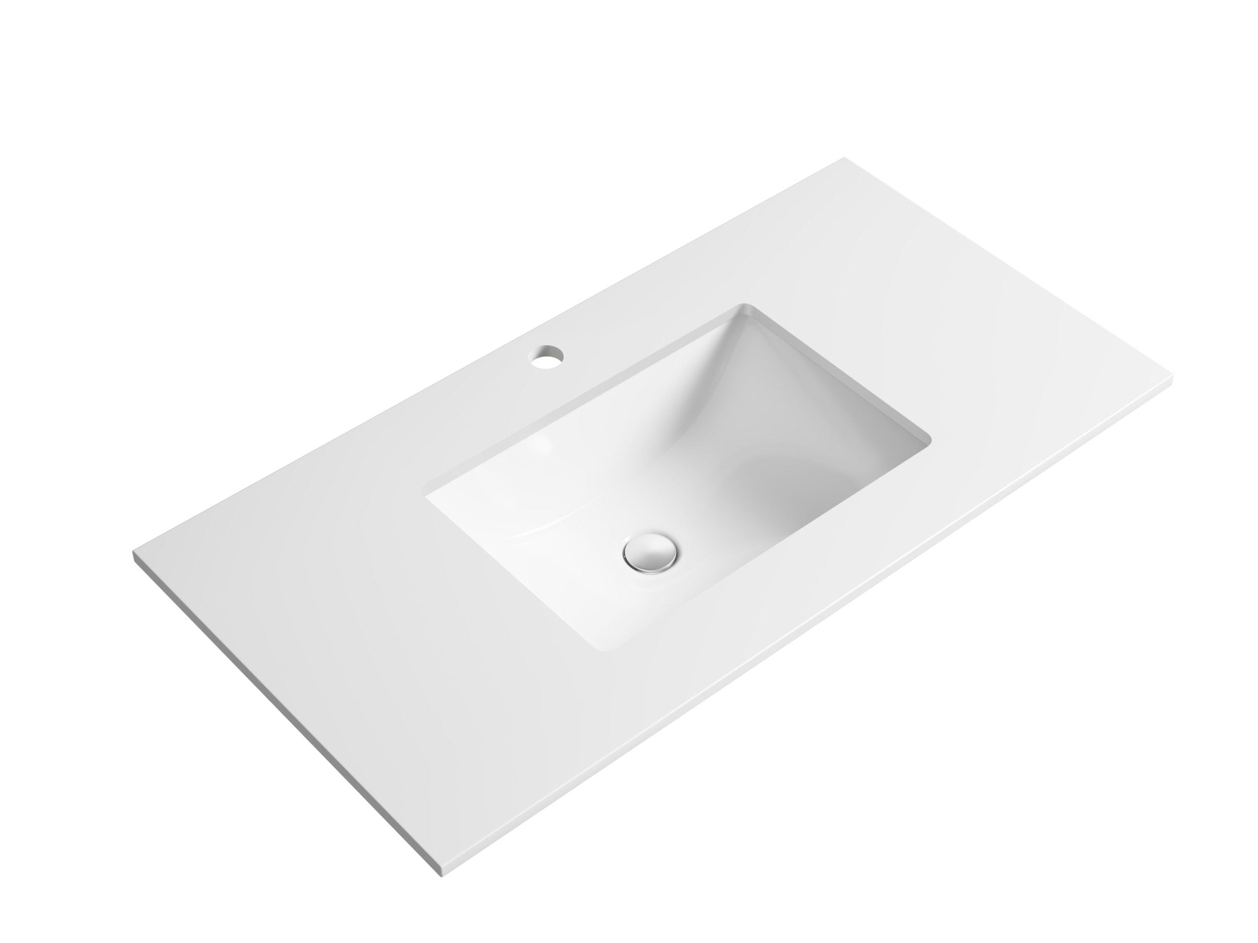 Pure White Stone Top With Undermount Basin