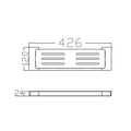 PEARL METAL SHOWER SHELF GUN METAL GREY