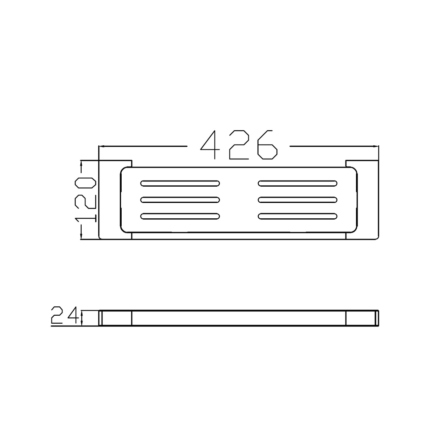 PEARL METAL SHOWER SHELF MATTE BLACK