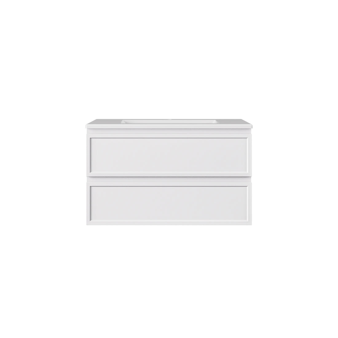 New Hamilton Federation Slim Wall Hung Cabinet Matte White