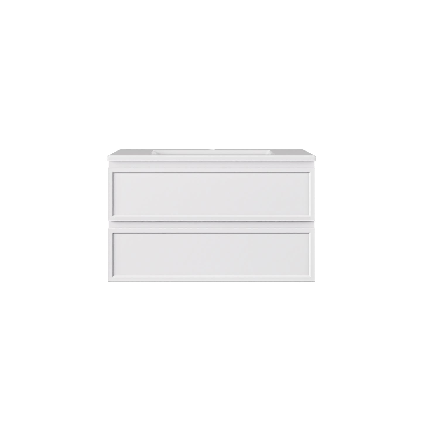 New Hamilton Federation Slim Wall Hung Cabinet Matte White