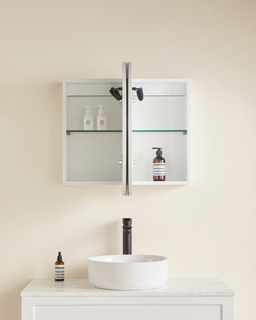 Allison Pill Shaving Cabinets 900x600x150 LK-MAPLSV9060 — Matte Black, Pill Shape Mirrors