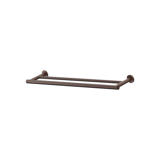 Argia Double Towel Rail 600 - Chocolate Bronze