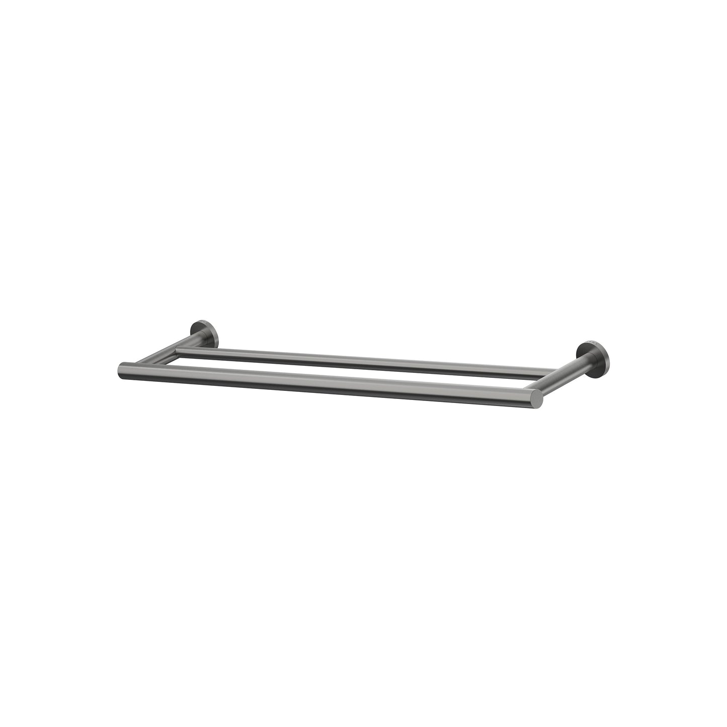 Argia Double Towel Rail 600 - Matte Black [Electroplated]