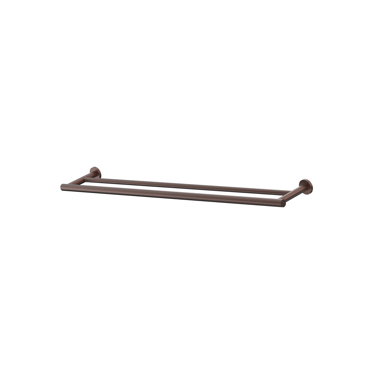 Argia Double Towel Rail 800 - Chocolate Bronze