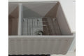 90 x 50mm Concrete Look Basket Waste with Long Screw