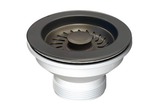 90 x 50mm English Bronze Basket Waste with Long Screw