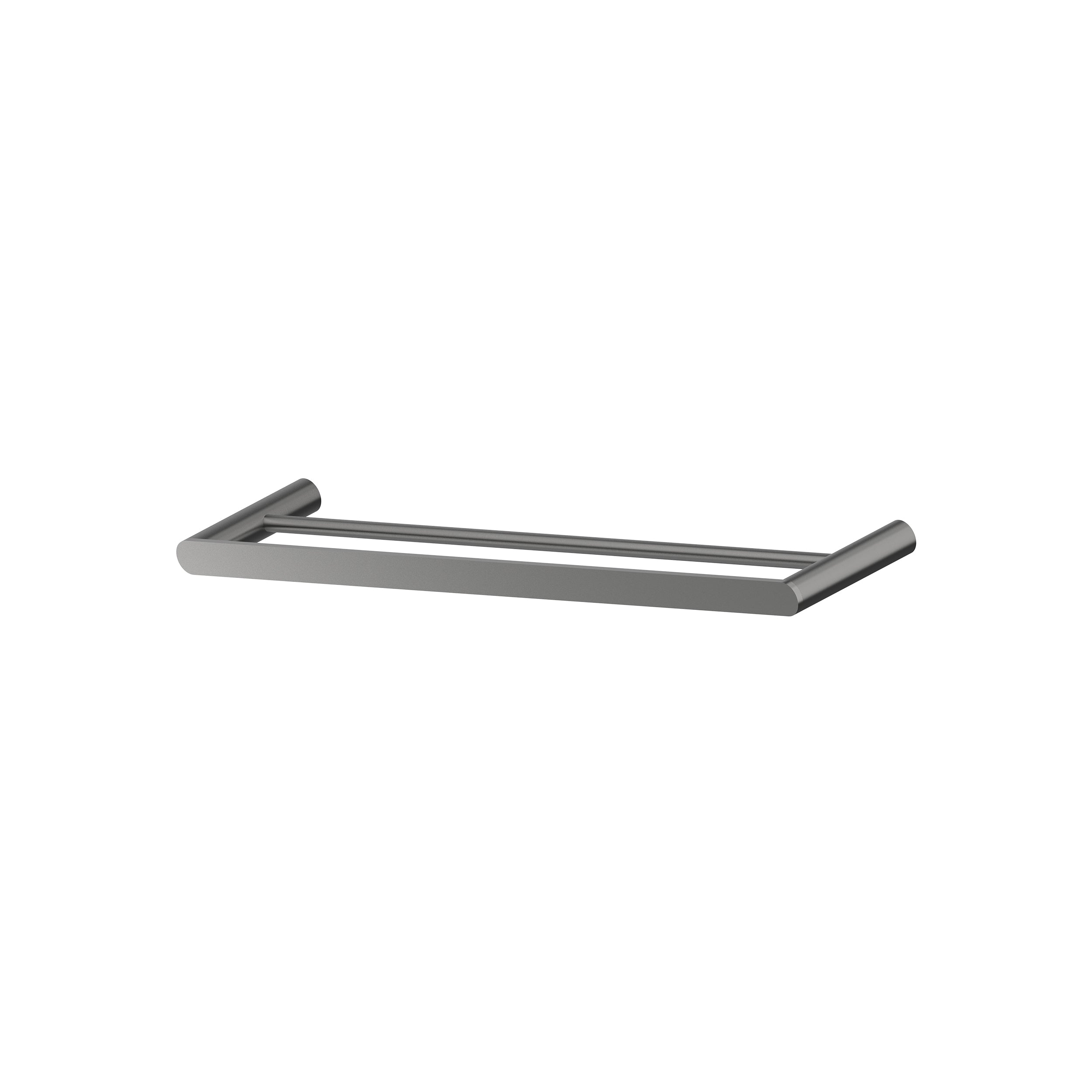 Cahya Double Towel Rail 600 - Gun Metal [PVD]