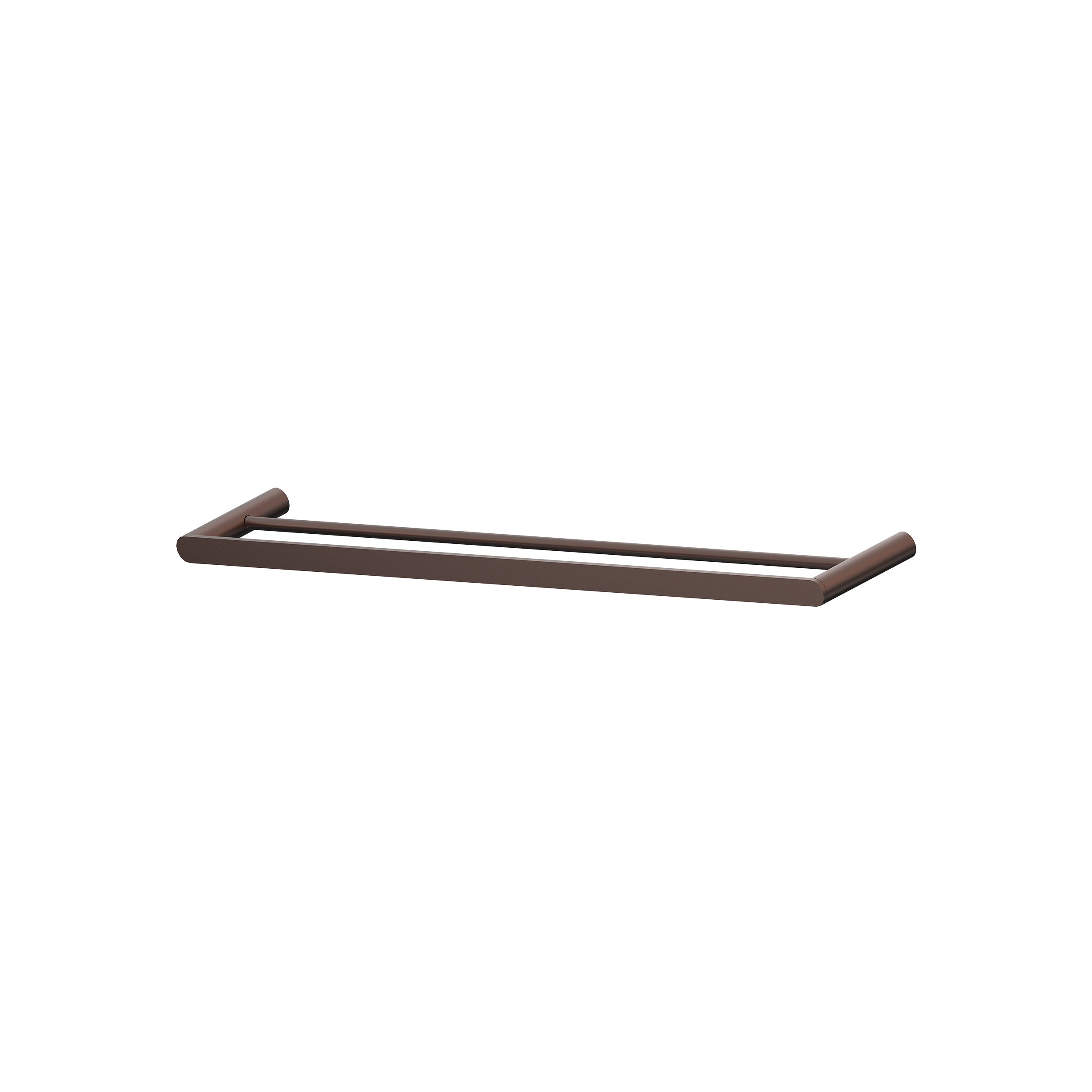 Cahya Double Towel Rail 800 - Chocolate Bronze