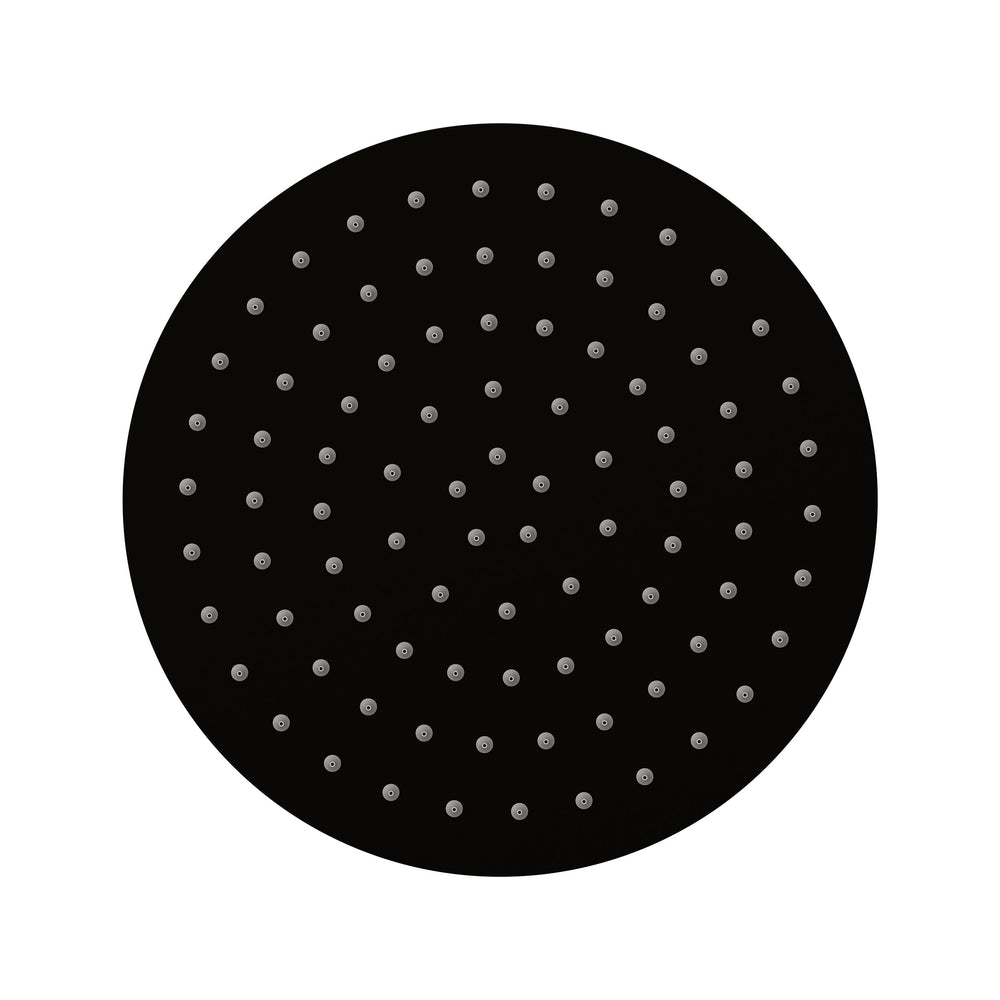 Elanna Rain Shower Head 250 Round - Matte Black [Electroplated]