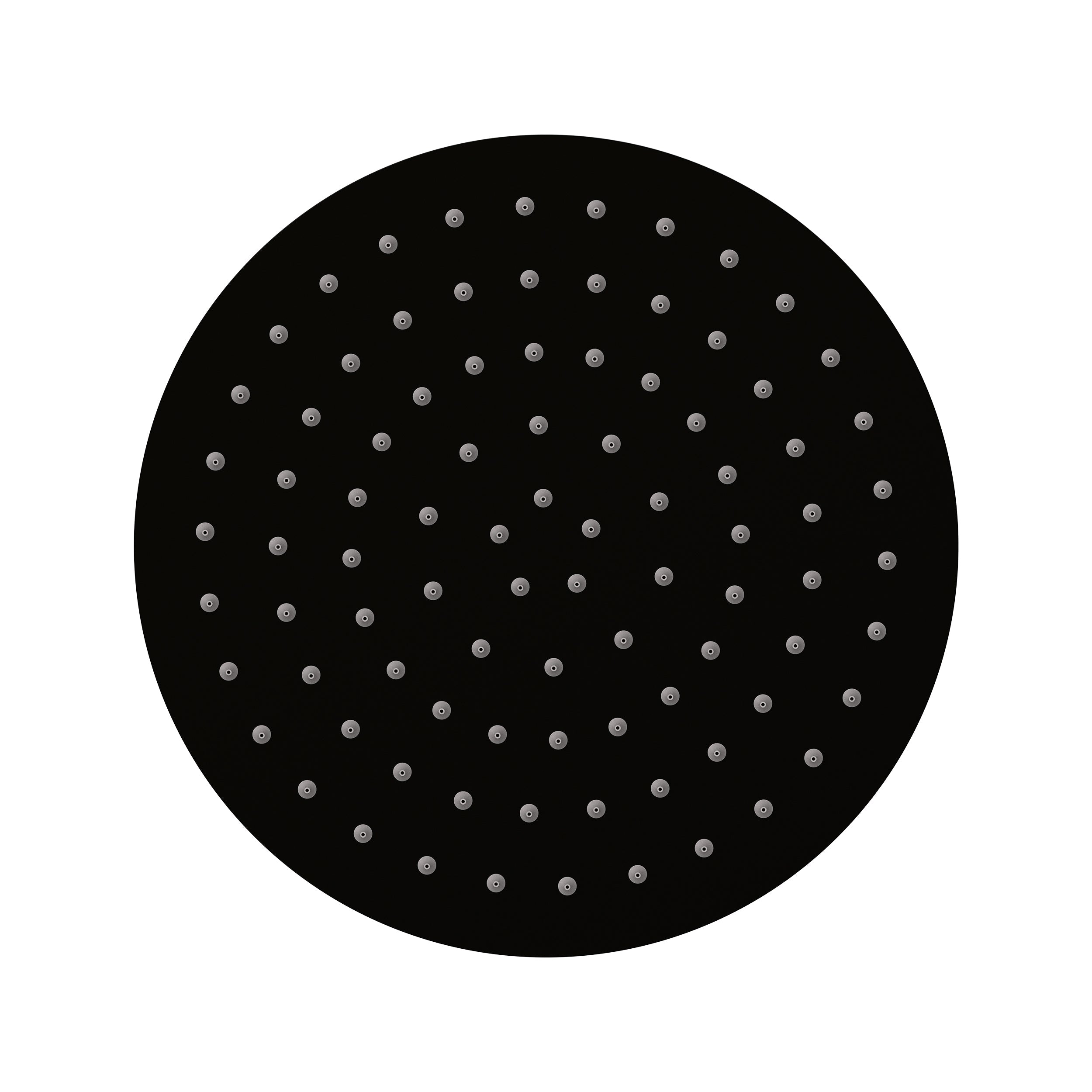 Elanna Rain Shower Head 250 Round - Matte Black [Electroplated]