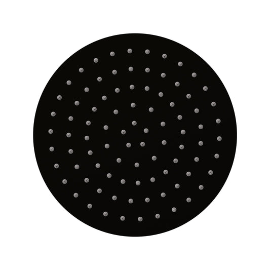 Elanna Rain Shower Head 250 Round - Matte Black [Electroplated]