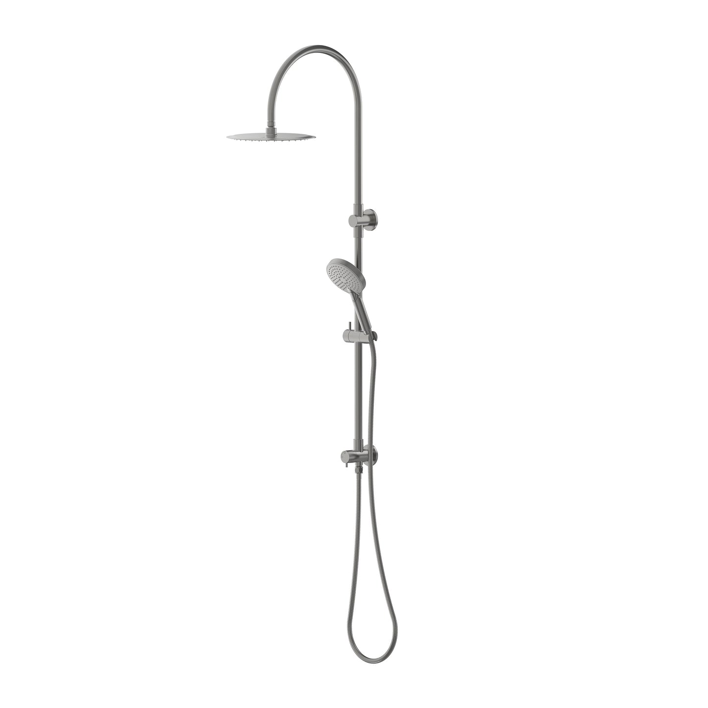 Elanna Combination Shower Set with Gooseneck Arm - Brushed Gold [PVD]