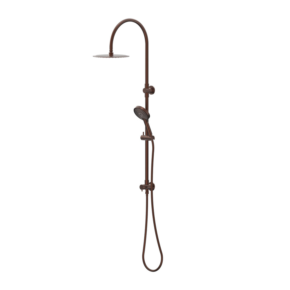 Elanna Combination Shower Set with Gooseneck Arm - Chocolate Bronze