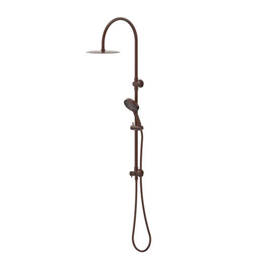 Elanna Combination Shower Set with Gooseneck Arm - Chocolate Bronze