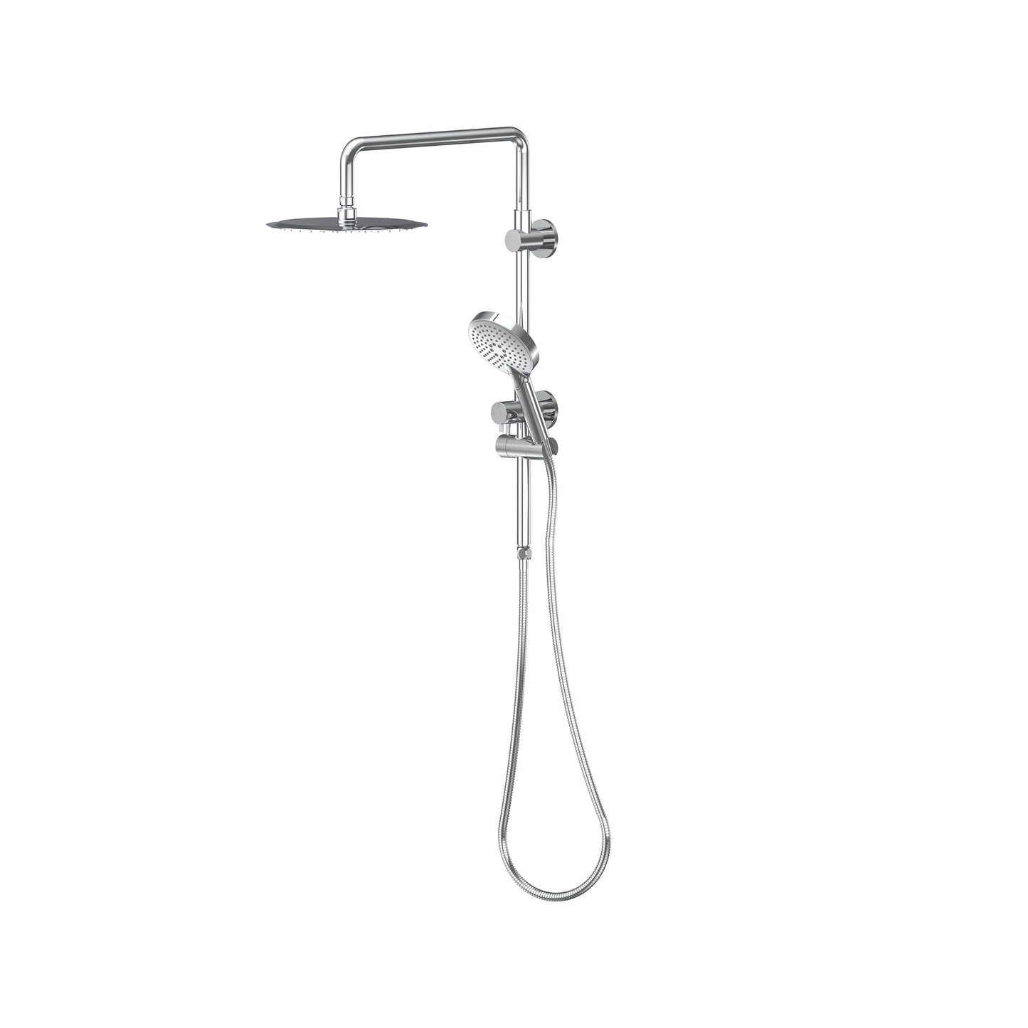 Elanna Half Rail Hand Shower With Diverter - Chrome