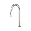 Leggero Pull Out Spray Sink 200 Curved Spout Lead Free - Chrome