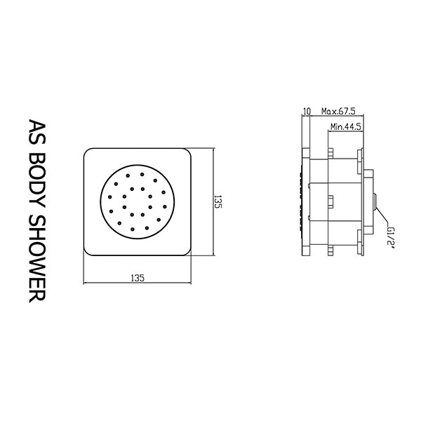 EasySET Body Jet Shower