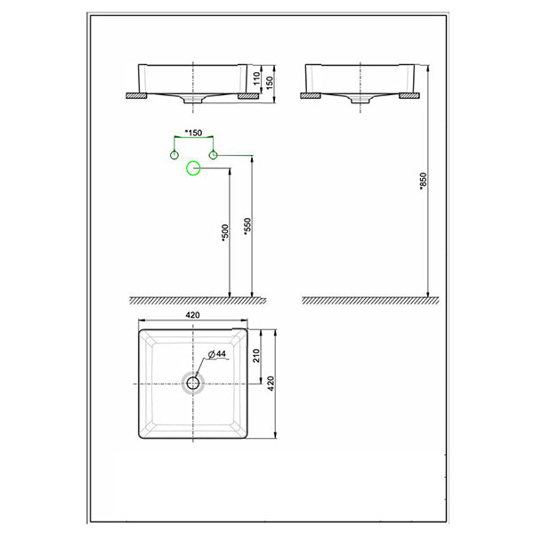 Acacia SupaSleek Vessel Basin – 9509617