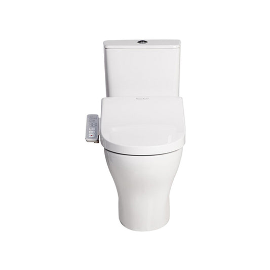 Cygnet Square HygieneRimless Close Coupled Back to Wall Bottom Inlet Suite with Spalet E-Bidet Seat