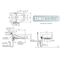 Cygnet Square HygieneRimless Close Coupled Back to Wall Bottom Inlet Suite with Spalet E-Bidet Seat