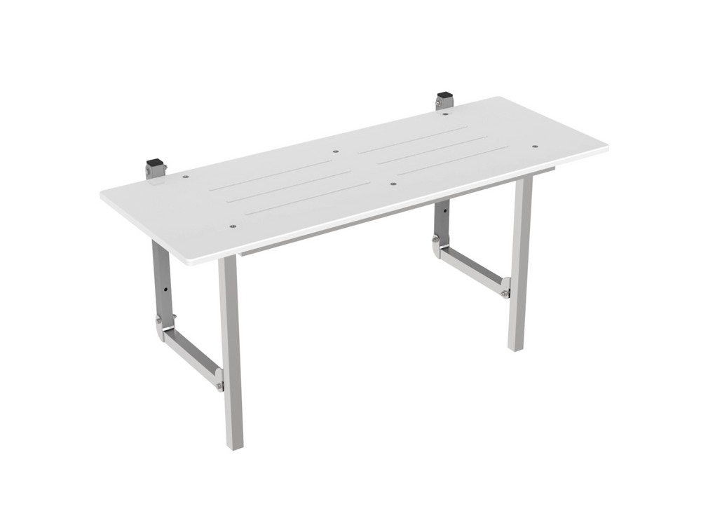 Bradley Australia MAPS Shower Seat 600mm with Legs to Floor 9555H-24