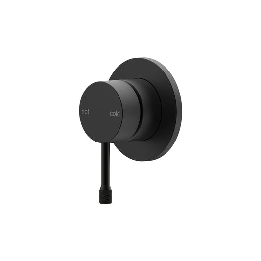 Leora Shower/Wall Mixer Trim Kit - Matte Black [Electroplated]