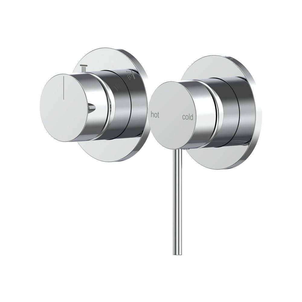 Argia Shower/Wall Mixer with Diverter Trim Kit - Chrome