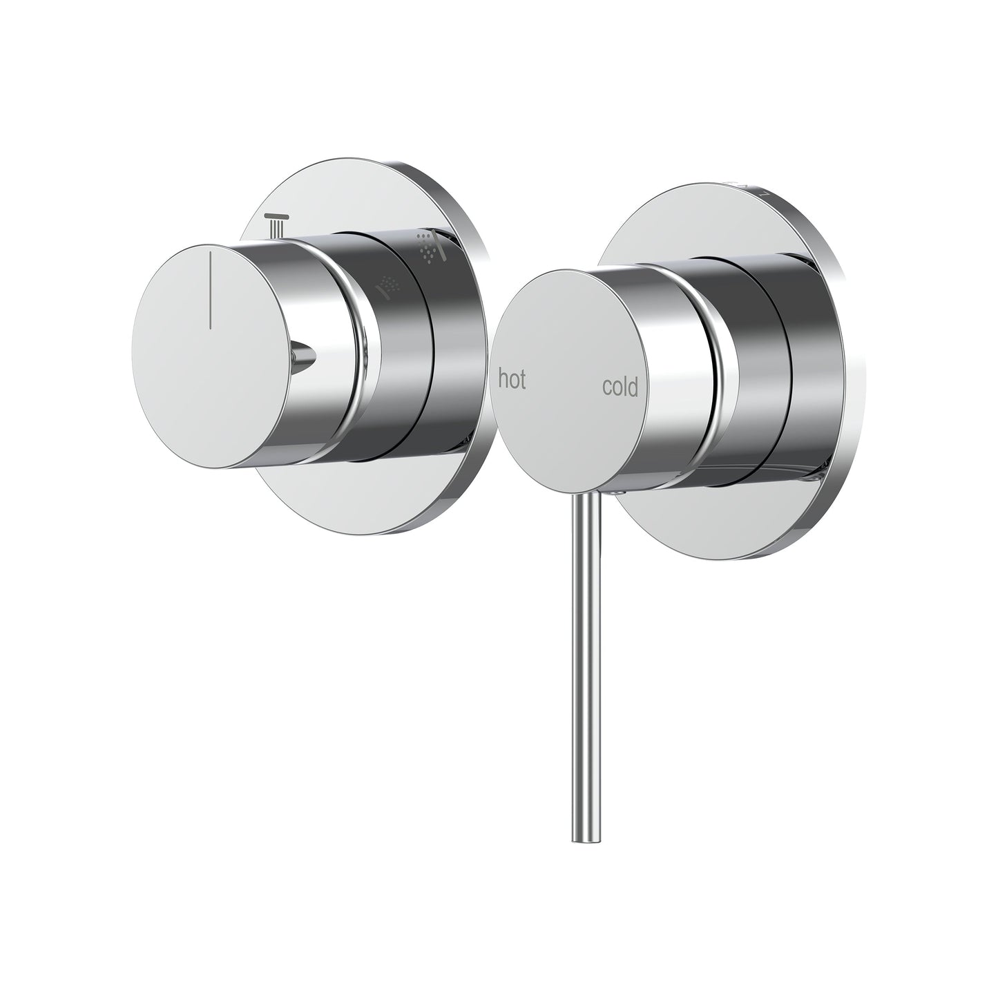 Argia Shower/Wall Mixer with Diverter Trim Kit - Chrome