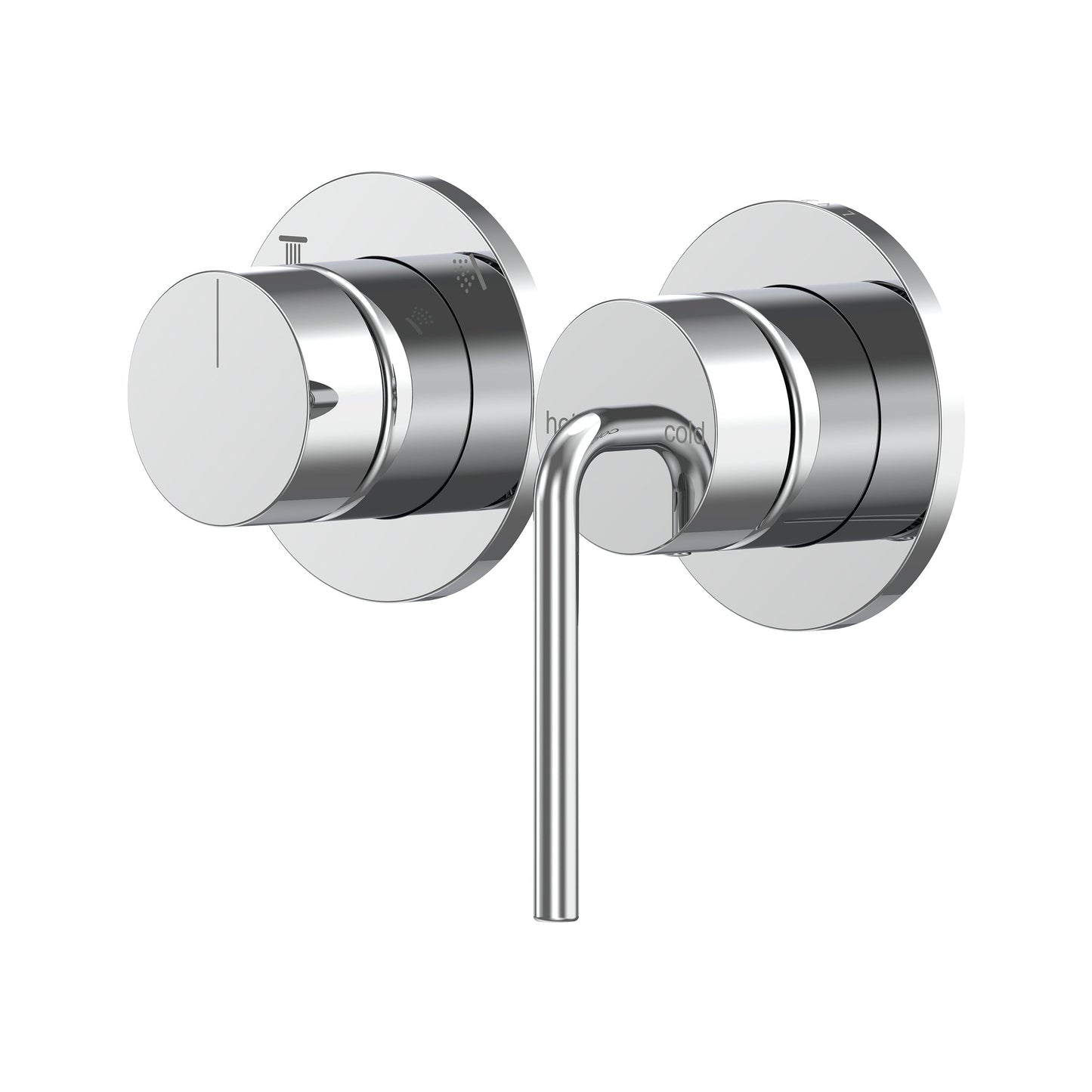Meira Shower/Wall Mixer with Diverter Trim Kit - Chrome