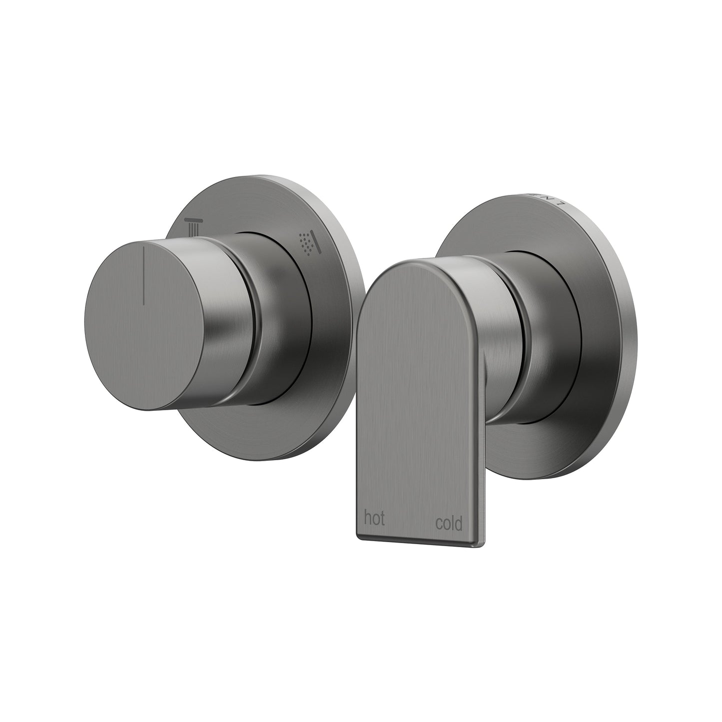 Lekki Shower/Wall Mixer with Diverter Trim Kit - Gun Metal [PVD]