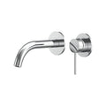 Argia Wall Basin/Bath Mixer Set 180 Curved Spout Trim Kit Lead Free - Chrome