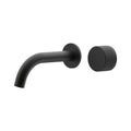 Leggero Wall Basin/Bath Progressive Mixer Set 180 Curved Spout Trim Kit Lead Free - Matte Black [Electroplated]