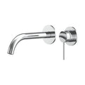 Argia Wall Basin/Bath Mixer Set 220 Curved Spout Trim Kit - Chrome