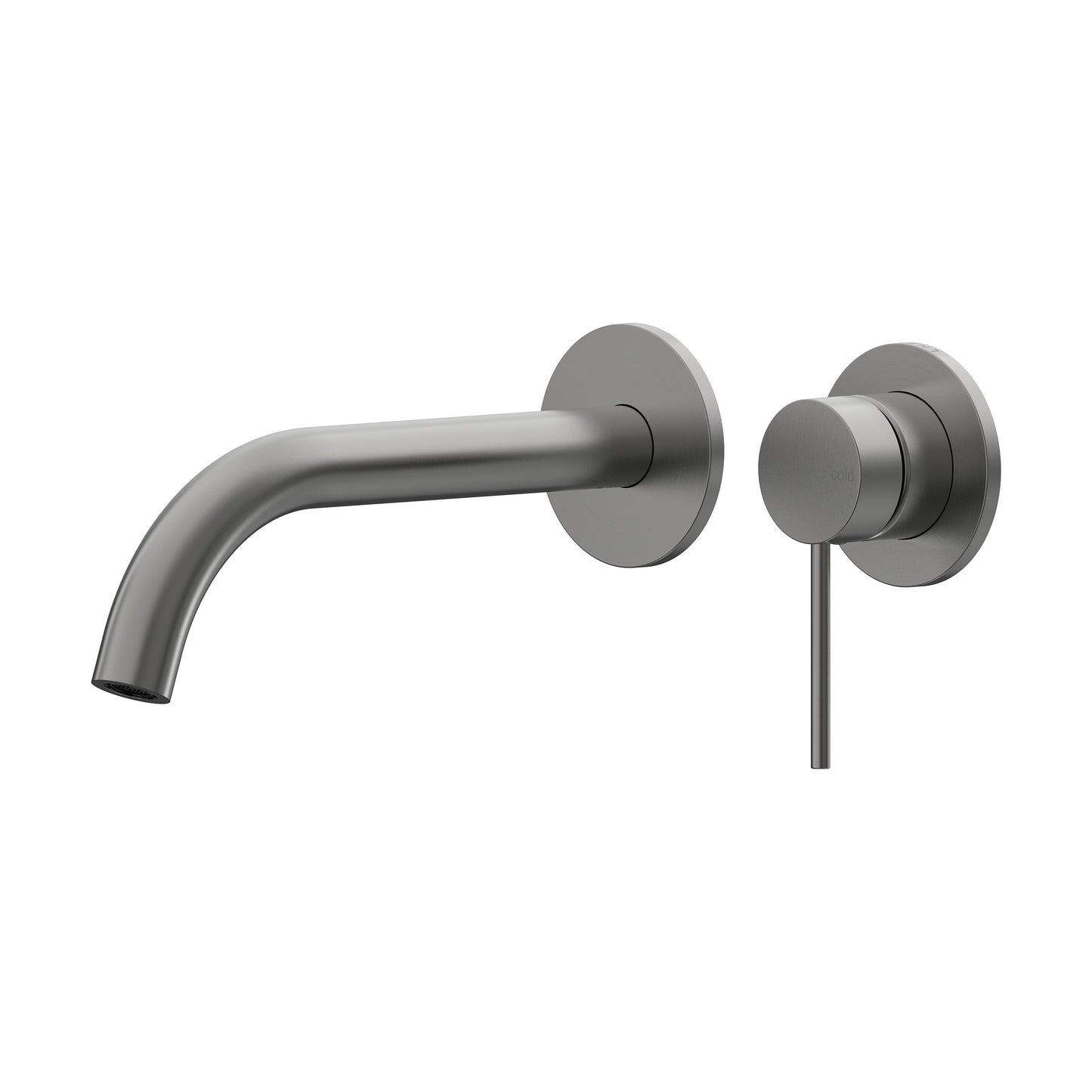 Argia Wall Basin/Bath Mixer Set 220 Curved Spout Trim Kit - Gun Metal [PVD]