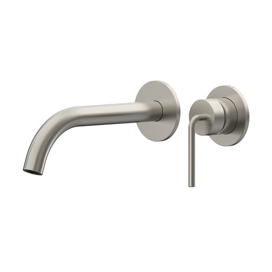 Meira Wall Basin/Bath Mixer Set 220 Curved Spout Trim Kit Lead Free - Chrome